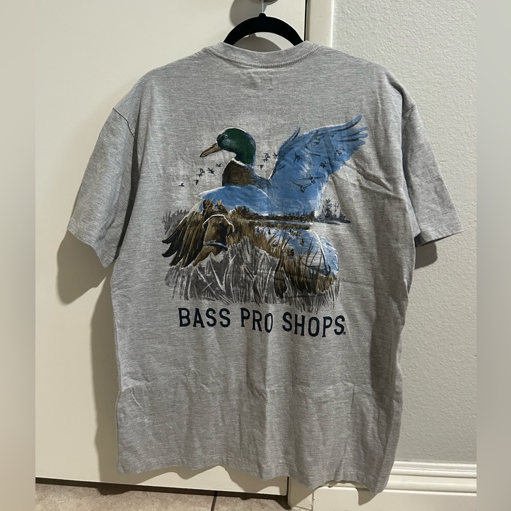 Grey Bass Pro Shops Duck Shirt